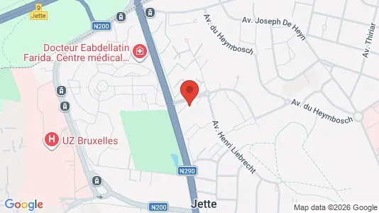 Apartments for rent i Brussels Jette - kort over placeringen