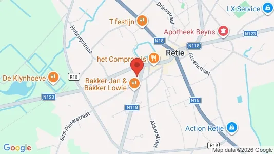 Apartments for rent i Retie - kort over placeringen