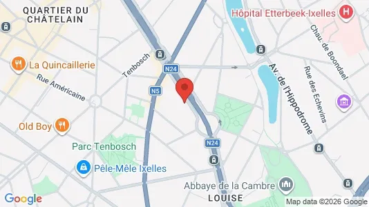 Apartments for rent i Brussels Elsene - kort over placeringen
