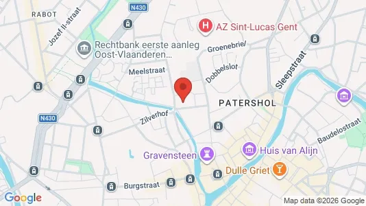 Apartments for rent i Stad Gent - kort over placeringen