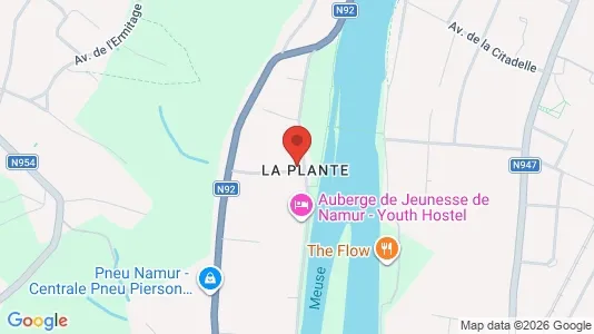 Apartments for rent i Namen - kort over placeringen