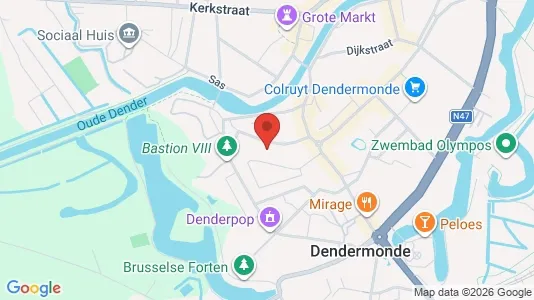 Apartments for rent i Dendermonde - kort over placeringen