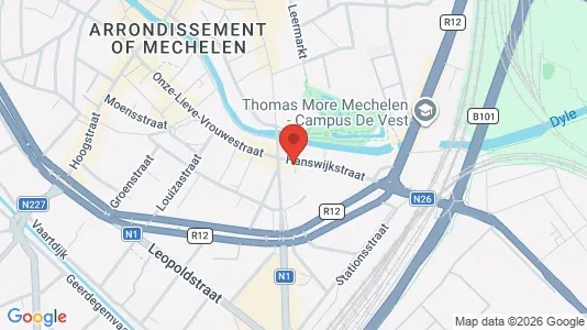 Apartments for rent i Mechelen - kort over placeringen