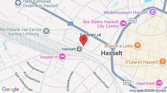 Apartments for rent i Hasselt - kort over placeringen