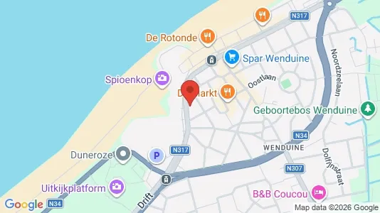Apartments for rent i De Haan - kort over placeringen