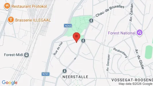 Apartments for rent i Brussels Vorst - kort over placeringen