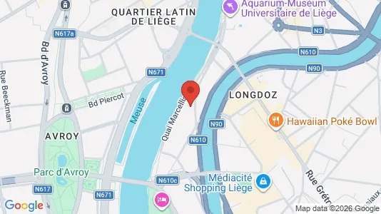Apartments for rent i Luik - kort over placeringen