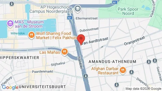 Apartments for rent i Stad Antwerp - kort over placeringen