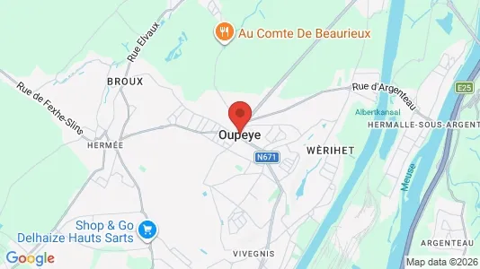 Houses for rent i Oupeye - kort over placeringen