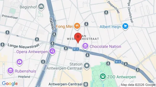 Apartments for rent i Stad Antwerp - kort over placeringen