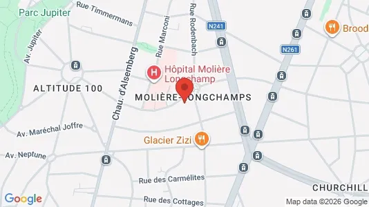 Apartments for rent i Brussels Vorst - kort over placeringen