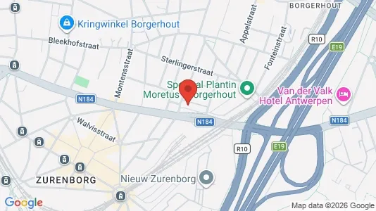 Apartments for rent i Antwerp Borgerhout - kort over placeringen