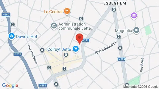 Apartments for rent i Brussels Jette - kort over placeringen