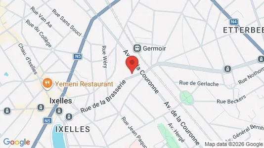 Apartments for rent i Brussels Elsene - kort over placeringen