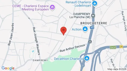 Apartments for rent i Charleroi - kort over placeringen