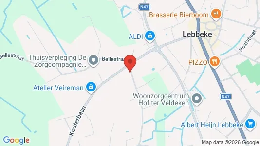 Apartments for rent i Lebbeke - kort over placeringen