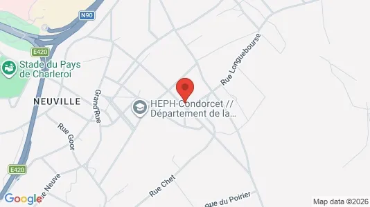 Apartments for rent i Charleroi - kort over placeringen