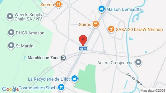 Apartments for rent i Charleroi - kort over placeringen