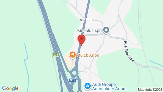 Apartments for rent i Aarlen - kort over placeringen