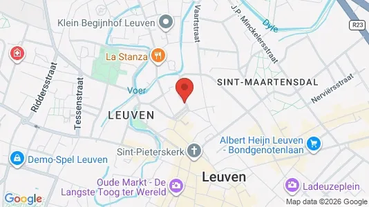 Apartments for rent i Leuven - kort over placeringen
