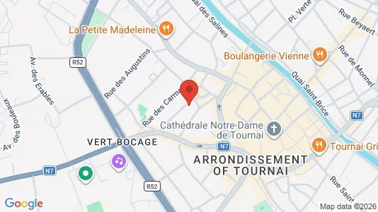 Apartments for rent i Doornik - kort over placeringen