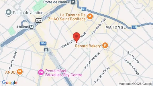 Apartments for rent i Brussels Elsene - kort over placeringen