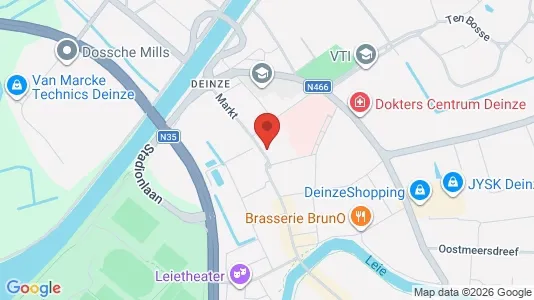 Apartments for rent i Deinze - kort over placeringen