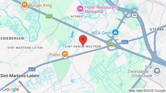 Houses for rent i Gent Sint-Denijs-Westrem - kort over placeringen