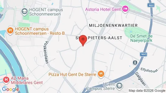 Apartments for rent i Stad Gent - kort over placeringen