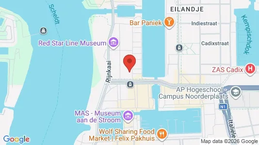 Apartments for rent i Stad Antwerp - kort over placeringen