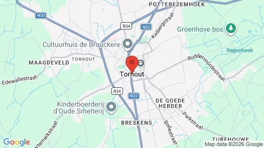 Apartments for rent i Torhout - kort over placeringen