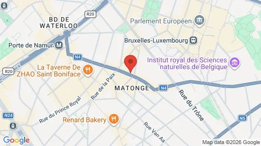 Apartments for rent i Brussels Elsene - kort over placeringen