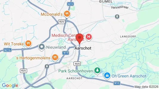 Apartments for rent i Aarschot - kort over placeringen