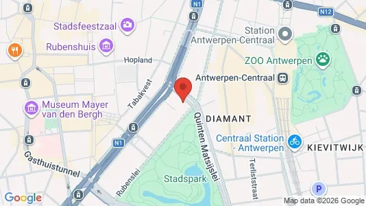 Apartments for rent i Stad Antwerp - kort over placeringen