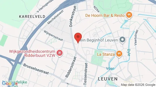 Apartments for rent i Leuven - kort over placeringen