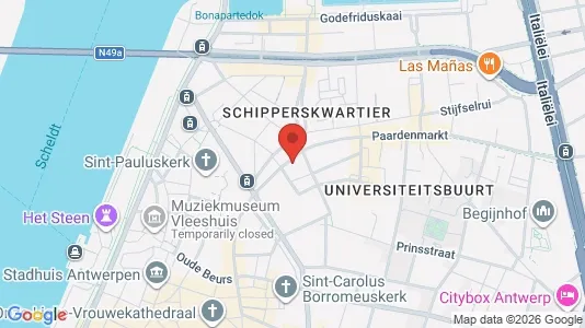 Apartments for rent i Stad Antwerp - kort over placeringen