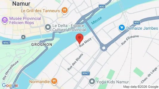 Apartments for rent i Namen - kort over placeringen