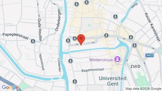 Apartments for rent i Stad Gent - kort over placeringen