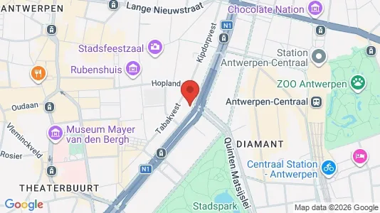 Apartments for rent i Stad Antwerp - kort over placeringen