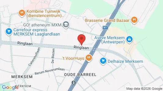 Apartments for rent i Antwerp Merksem - kort over placeringen