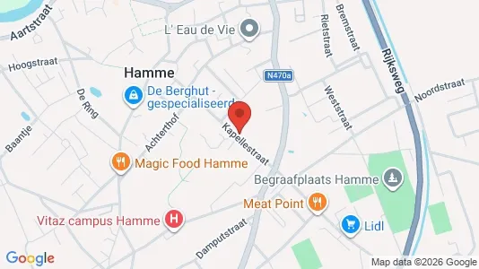 Apartments for rent i Hamme - kort over placeringen