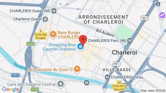Apartments for rent i Charleroi - kort over placeringen