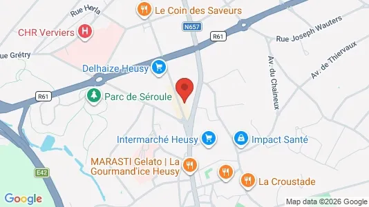 Apartments for rent i Verviers - kort over placeringen