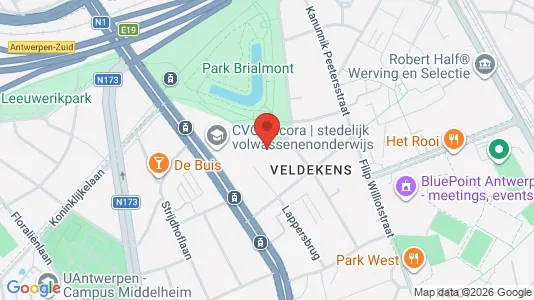Apartments for rent i Antwerp Berchem - kort over placeringen