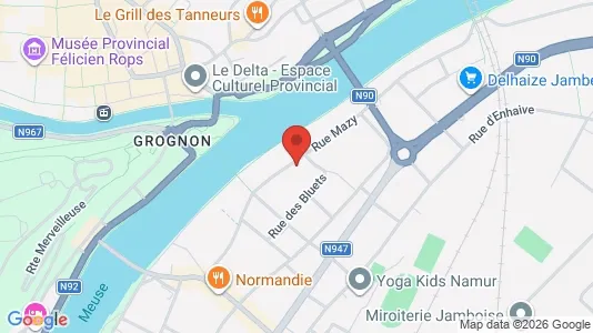 Apartments for rent i Namen - kort over placeringen