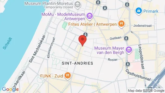 Apartments for rent i Stad Antwerp - kort over placeringen