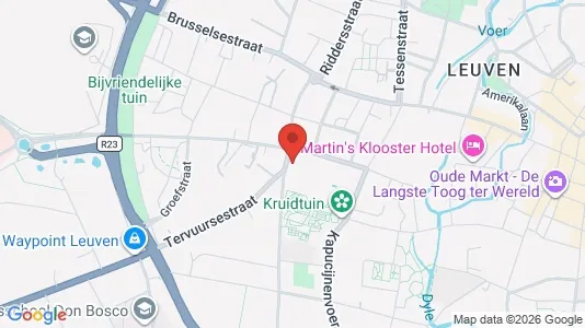 Apartments for rent i Leuven - kort over placeringen