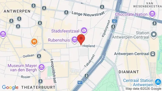 Apartments for rent i Stad Antwerp - kort over placeringen