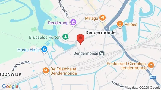 Apartments for rent i Dendermonde - kort over placeringen