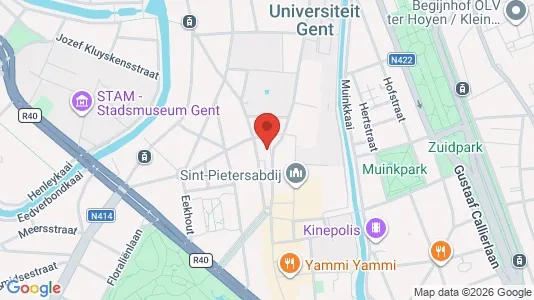Apartments for rent i Stad Gent - kort over placeringen